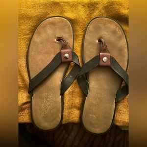 Mens Ferragamo Leather Sandals